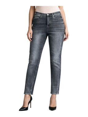 NEW Seven 7 For All Mankind Josefina Slim Boyfriend Lux Jeans Crop Size 27 Gray